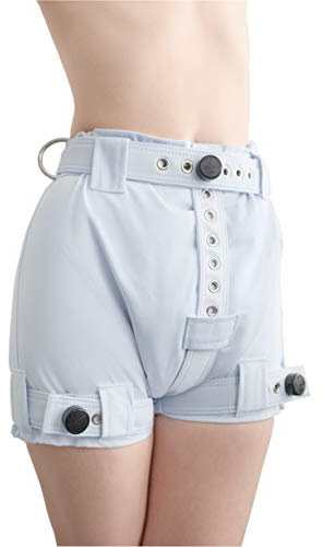 ABDL Strapazierfähige abschließbare Windelhöschen, Anti-Windelentfernung, Ault-Baby-Shorts mit Segufix-Verschlüssen, Rosa, Minze und Blau (Größe XL, Babyblau)