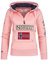 Geographical Norway Gymclass Sweat a Capuche Femme, Enfilable, Rose Pale, L (taille fabricant 3)