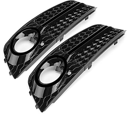 JKSM Auto Sport Grille per Audi A4 B8 2009-2011 Paraurti Anteriore per Auto Griglie per Fendinebbia Griglia per Griglia Anteriore per Auto Griglie Anteriori