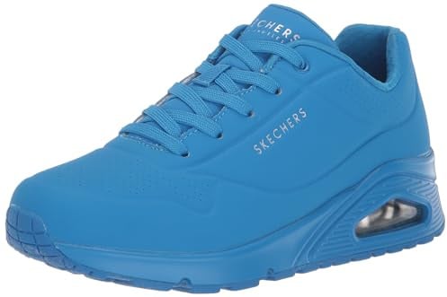 Skechers Women's UNO-Night Shades Sneaker, BLU, 5.5 Wide Blue