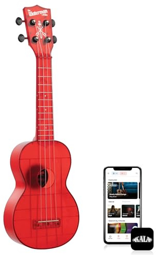 Kala Waterman Maritime Rot Transparent Sopran Ukulele