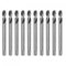 sourcing map 10pcs High-speed Steel Drill Bits 6mmx80mm for Hole Saws Arbor Drill Bit Replacement Thick Metal Cutting