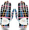 LOVMEAD Damen Golf Handschuh Golfhandschuhe Leder mit Ballmarker All Wetter Linke Rechte Hand Paar, Damen-Golfhandschuhe Rain Grip Weathersof rutschfest Sport (Mehrfarben, S)