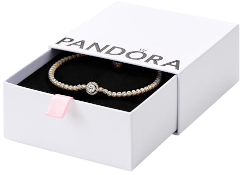Pandora Timeless 14k Gold-plated bracelet with clear cubic zirconia