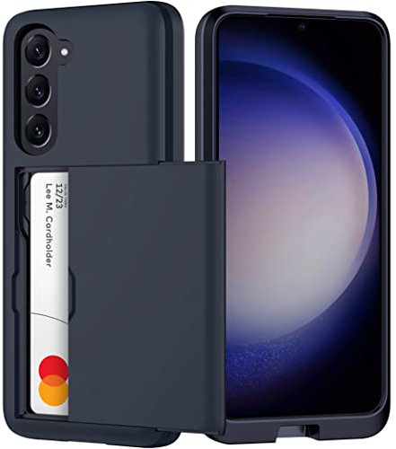 𝟐𝟎𝟐𝟑 𝗡𝗘𝗪 for Samsung Galaxy S23 Wallet Case, Wireless Charging Compatible Samsung Galaxy S23 Case with Card Holder (Black)