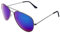 Miobo mit Edelstahl Metall Gestell Sonnenbrille Schwarz Königsblau