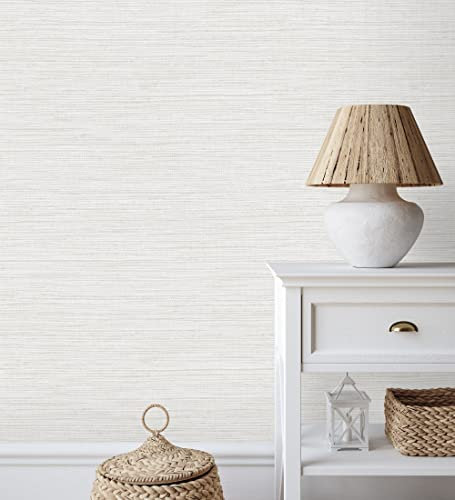 GAULAN 500681830 - Vliestapete, Strapazierfähig, Abwaschbar. Tapete mit Hanffaserstruktur und dunkelbraunem Hintergrund für Wohnzimmer Küche Bad Schlafzimmer - Muster DIN A4