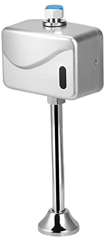 Urinal Spülventil, Auto Sensing DC Batterie Urinalspüler mit Filterpads, Robuster Edelstahl Induktions Urinalspüler für Büro Hotel Badezimmer WC(Ming-Pfeife)