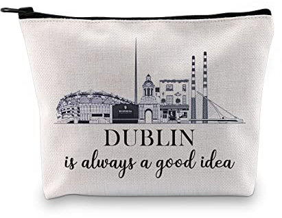 Dublin Urlaub Urlaub Reise Überraschung Geschenk UK Reise Geschenk Irland Urlaub Geschenk Dublin Irland Reise Souvenir Geschenk Reise Make-up Tasche für irische Liebhaber, Good Idea Dublin Tasche,