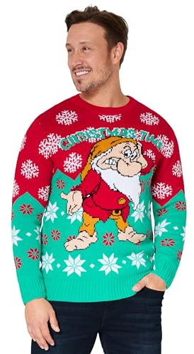 Disney Weihnachtspullover Herren, Warmer Pullover – Geschenk für Männer und Teenager