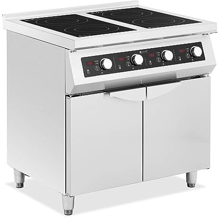 Royal Catering RCIN-700-05 Piano Cottura a Induzione 17000 W 4 Piani 60-240 °C di Stoccaggio