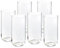 Pack seis vasos cristal 15 cm. altos 44 cl. redondos lisos