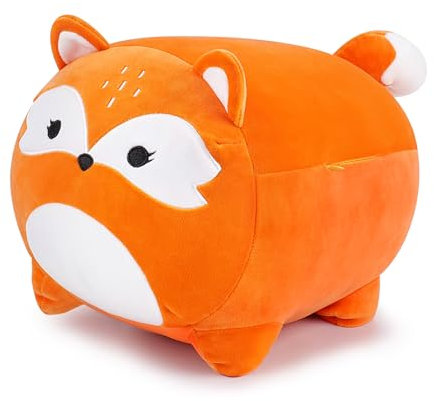 15,7 Zoll Fuchs Plüschtier Kuscheltier Stofftier Plüsch Ausgestopftes Tier Plüschkissen Spielzeug Geschenk Gefüllt für Unisex, Umarmungs-Kissen Schöner Fuchs