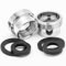 BLUMKRAFT Set di 2 adattatori per rubinetto F16 - M22 in metallo massiccio ottone argentato 16 mm femmina 22 mm maschio (F16-M22/M22-F16)