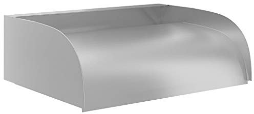 Coavain Wasserfall für Pool 45x34x14 cm Edelstahl 304 Schwallbrause Gartenteiche Konstanten und Gleichmäßigen Wasserfluss zu Gewährleisten Springbrunnen Swimmingpools Außendekoration