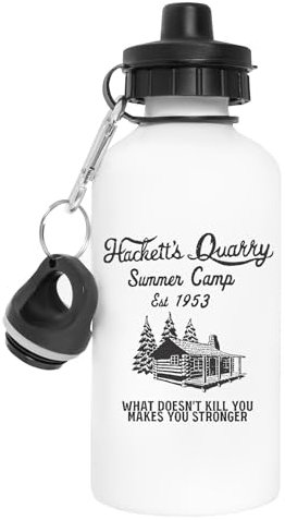 Hacketts Quarry Summer Camp Weiße Wiederverwendbare Wasserflasche Aus Edelstahl