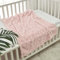 CREVENT 75cmX100cm Gemütliche weiche warme Sherpa Baby Decke für Mädchen Jungen, Neugeborene Essentials für Säugling, Baby Dusche Empfangen Geschenk für Rosa Herz