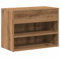 vidaXL Schuhbank Artisan-Eiche 60x30x45 cm Holzwerkstoff, Flurbank, Sitzbank, Aufbewahrungsbank, Dielenbank, Sitzbank Flur, Schuhablage