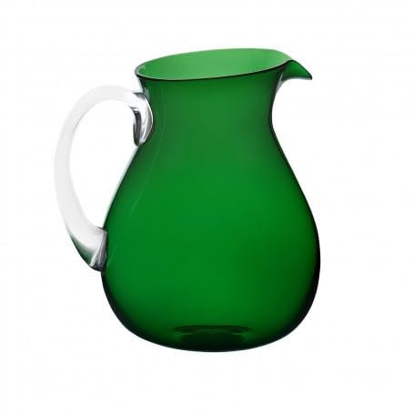 Memento | Caraffa in pasta di vetro con manico Originale Verde Smeraldo