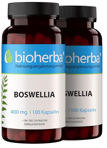 Weihrauchkapseln – 200 Stück mit Boswellia Serrata & Zink zur Erhaltung normaler Knochen – von BIOHERBA | PZN 17190878