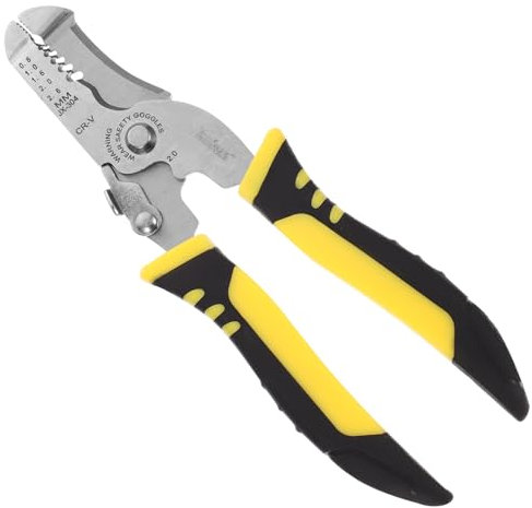 Housoutil Multifunktionale Drahtzange Abisolierzange Kabelschneider Hochhärte Stahl Mühelose Handhabung Für Zuhause Und Elektriker
