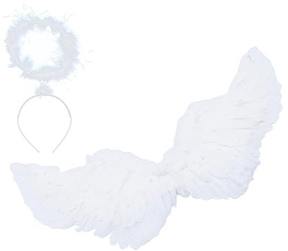LIFKOME Alas De Angel Wings Para Disfraz De Fiesta Accesorio De Tocado Cosplay Para Adultos y Niños