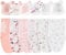 PEIPEIWU 6er Set Swaddles Pucksack Baby 0-3 Monate,100% Bio-Baumwolle Baby Schlafsäcke für Neugeborene, Geschenkset für Jungen und Mädchen (Rosa)
