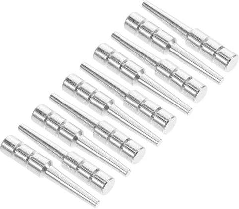 IMIKEYA 10 Stück Punktestift Spiel Krippenbrettklammern Anbindung Individuelle Krippenklammern Krippenzubehör Cribbage-heringe Krippenklammern Nach Maß Tragbar Wertungsstifte Metall Silver