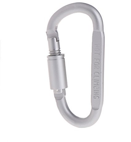 MISUVRSE Twist Locking Climbing Carabiner Clip Twist Lock D Shaped Carabiner For Rock Climbing Rappelling And Mountaineering