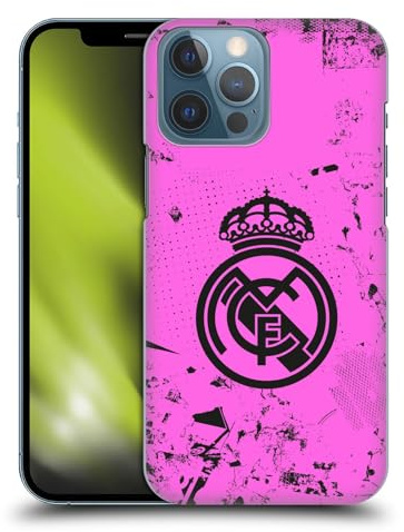 Head Case Designs sous Licence Officielle Real Madrid CF Rose Urbain Coque Dure pour l'arrière Compatible avec Apple iPhone 13 Pro Max