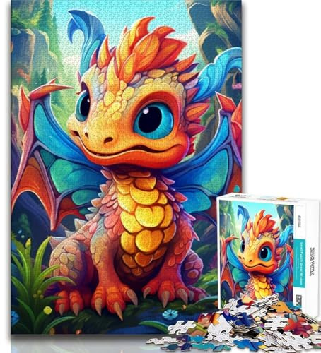 Art Dragon Baby Puzzle 1000 Teile für Teenager, Staycation, Zeit totschlagen, jedes Teil ist einzigartig – anspruchsvolles Familienspiel (38x26cm)