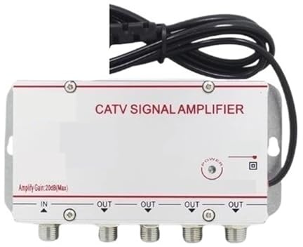 Amplificador De Señal TV Digital Por Cable Onda Terrestre 8620SA2, Una Entrada, Dos, Tres, Cuatro, Seis Y Ocho Salidas, Ganancia 20 DB Cobertura más amplia(1 in 4 out)