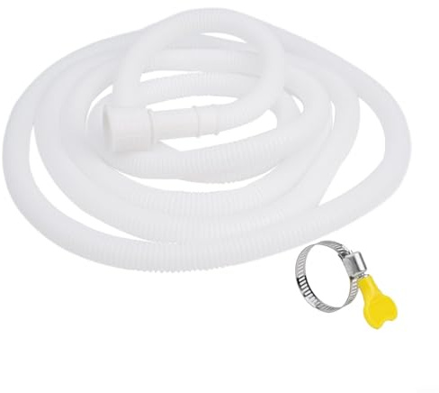 Tuyau d'évacuation en PVC de 5 m, parfait pour climatiseurs, machines à laver et robinets de cuisine, design anti-fuite (300 cm)