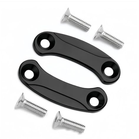 Plaques obturation rétroviseur carénage Pour Kawasaki ZX-6R 2019-2022 Cache-rétroviseurs À Montage Direct Pour Moto(Black)