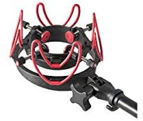 Rycote 044903 InVision Universal Microphone Shock Mount for Large Mic, Black