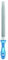 PFERD Werkstattfeile Halbrund-spitz, 300mm, halbrund-spitze Feile, Kreuzhieb H1 auf zwei Seiten, inkl. Ergonomie-Feilenheft, 11235306 – für die grobe Zerspanung und zum Schruppen geeignet