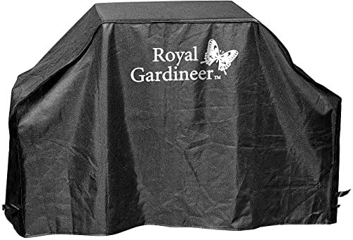 Royal Gardineer Abdeckplane Grill: Profi-Grillabdeckung L (173 x 77 x 53 cm) (Grillabdeckhaube, Gasgrill Abdeckhaube, Abdeckung)