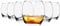 Argon Tableware 6 Piece Whisky Glasses - 405ml - Tondo Collection - Whiskey Drinking Tumbler Cups Dishwasher Safe Large Highball Modern Water Hiball Glasses