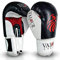 Boxhandschuhe Sparring Pro 113 g – 454 g, für Boxsack-Training, Kampfsport, Muay Thai, Grappling, Kickboxen, Kinder unisex damen Herren, Black, White & Red, 340,2 g (12 oz)