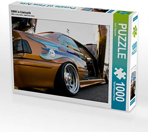 CALVENDO Puzzle BMW in Edeloptik 1000 Teile Puzzle quer | Lege-Größe cm Foto-Puzzle für glückliche Stunden