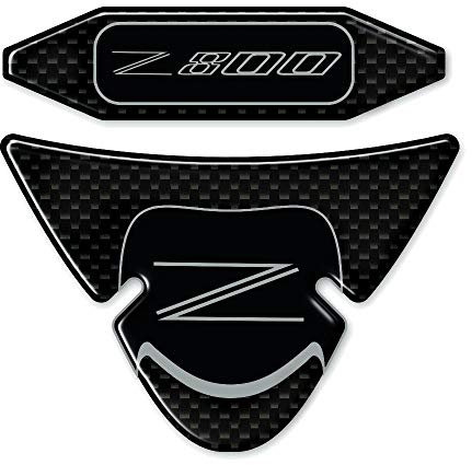 Resin Bike Aufkleber für Motorrad Kompatibel mit Kawasaki Z800. Gabelbrückeschutz und Schlüsselschutz vor Stößen und Kratzern. 3D-Harzklebstoff - Stickers - Made in Italy
