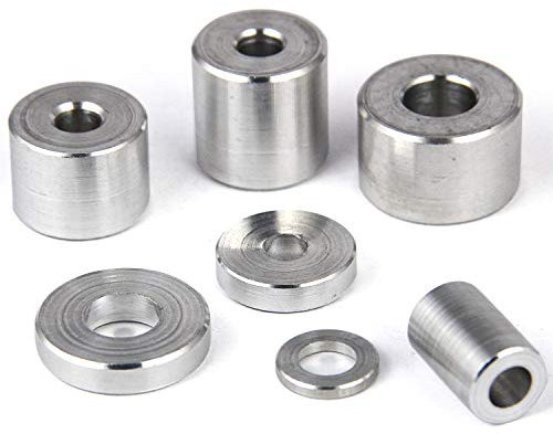 PROTECH 10 Stück Alu Distanzhülsen M5 aus Aluminium 10x5,3x20 Alu Hülsen Abstandshülse Abstandhalter Rohrbuchse Rund Innendurchmesser 5.3mm Länge 20mm