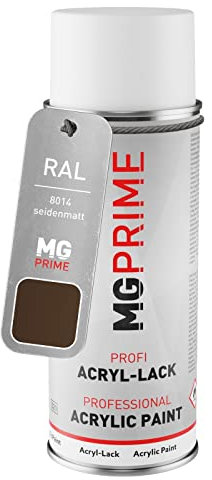 RAL 8014 Brun sépia/Sepia brown Bombe aérosol 400 ml mat satiné séchage rapide