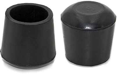 Flyshop 16 Stück 28mm Gummi Stuhlbeinkappen rund, Schutzkappen für Stuhlbeine, Bodenprotektoren, [rutschfeste & Geräuschreduzierung], langlebige Stuhlsocken, Möbelgleiter, Möbelfüße Schwarz