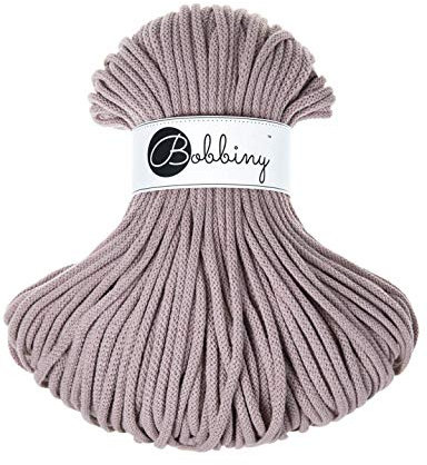 Bobbiny Premium Cords 5 mm - Rope-Garn 100 m 100% Baumwolle (Pearl)
