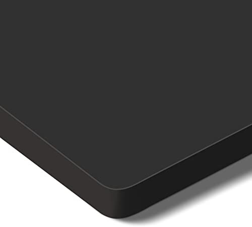 FLEXISPOT Tischplatte 100x60 cm, 25 mm stark – Einteilige Schreibtischplatte, DIY Bürotischplatte – Ideal für höhenverstellbare Schreibtische (Schwarz)