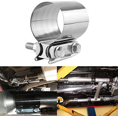 LTI 2.75 inch Butt Joint Exhaust Band Clamp 304 Stainless Steel for 2.75 OD to 2.75 OD Exhaust Pipe Connection (2.75 Inch)