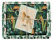 dabelino® veganes Geschenkpapier Set Leopard/tropical: 4x Bögen + 1x Grußkarte (tropisch, leo print, leopardenmuster, Recyclingpapier, Blauer Engel, vegan Geschenk, Veganer, öko)