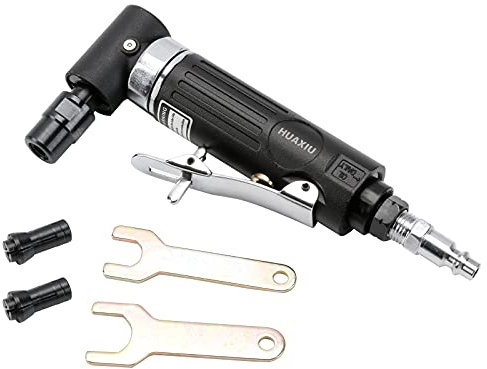 1/4 Air Angle Die Grinder ,90 ° Pneumatic Right Angle die grinder Tool with 1/4 and 1/8 inch Collets