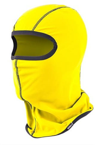 KEDRA-T Made in Italy - Sottocasco Passamontagna in Micro Pile - Uomo/Donna - Protezione Termica Media (Giallo)